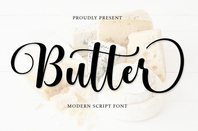 Butter Script Font Rotterlab studio 