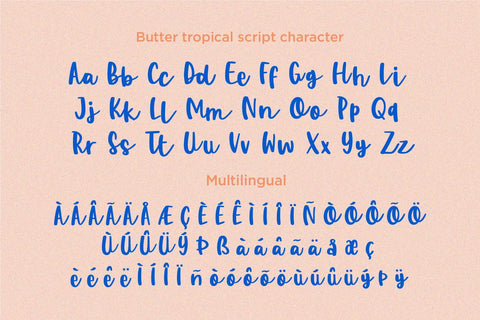 Butter Tropical - Handwritten Font Duo Font Allouse.Studio 