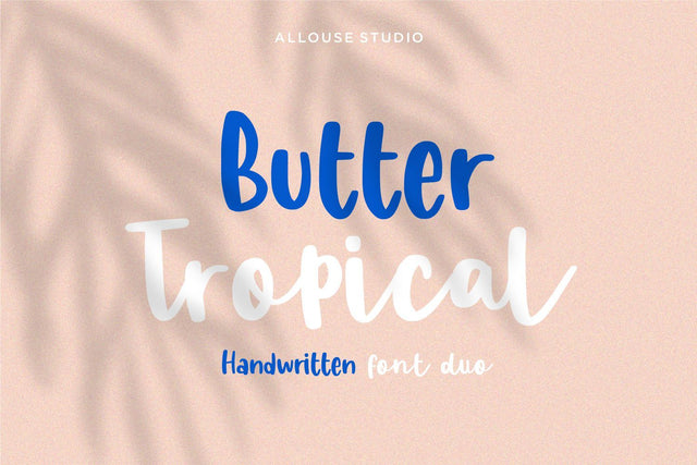 Butter Tropical - Handwritten Font Duo Font Allouse.Studio 