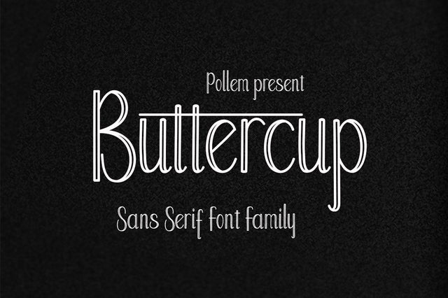 Buttercup Font Family Font PolemStudio 