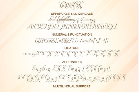 Butterfish Font love script 
