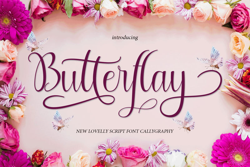 Butterflay Font mahyud creatif 