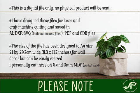 Butterflies A4 wall art sign, SVG file. vector file SVG APInspireddesigns 