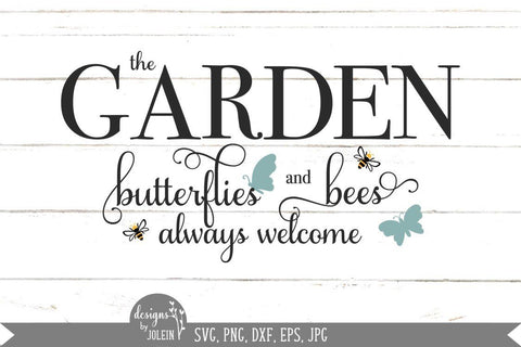 Butterflies and Bees Welcome SVG Designs by Jolein 
