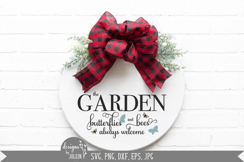 Butterflies and Bees Welcome SVG Designs by Jolein 