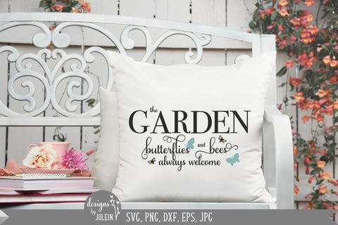 Butterflies and Bees Welcome SVG Designs by Jolein 