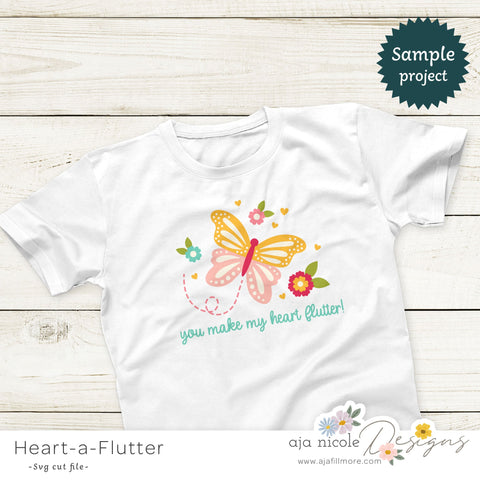 Butterflies & Flowers SVG Aja Nicole Designs 