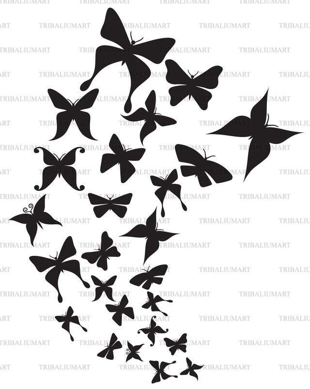 Butterflies SVG TribaliumArtSF 