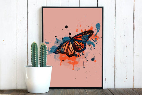 Butterflies Watercolor Sublimation Clipart PNG SVG nikola 
