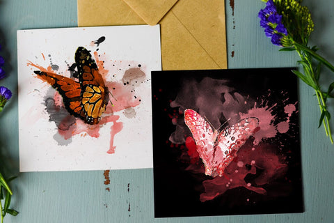Butterflies Watercolor Sublimation Clipart PNG SVG nikola 