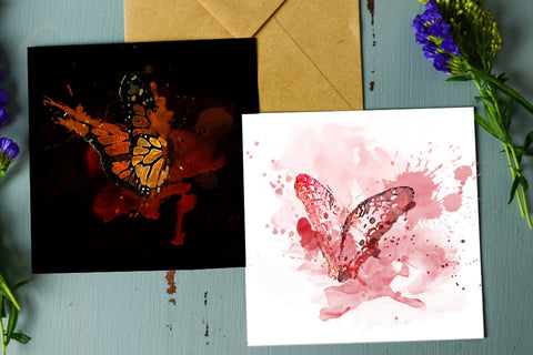 Butterflies Watercolor Sublimation Clipart PNG SVG nikola 