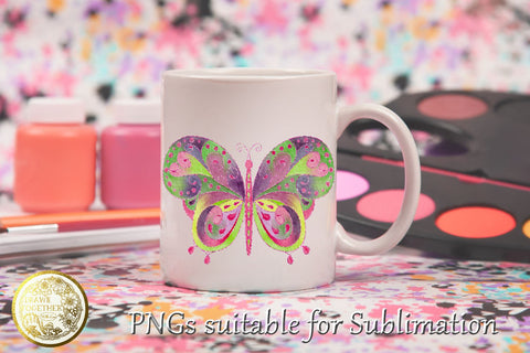 Butterfly 1 - Illustrations|Single line|Digi|Card Kit|Bundle SVG DrawnTogether with love 