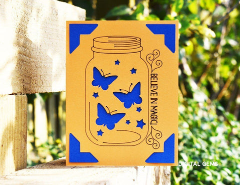 Butterfly and Flower card bundle! Works with the Cricut Joy / Explore / Maker and more! SVG Digital Gems 