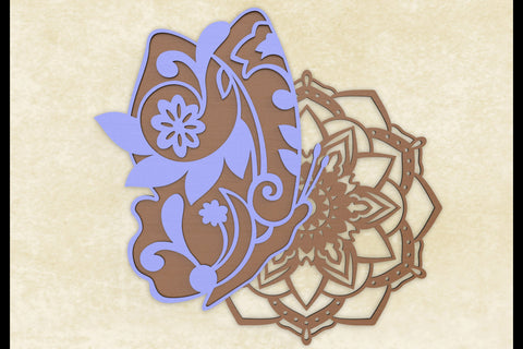 Butterfly and Mandala SVG cut files SVG Angel on Empire 