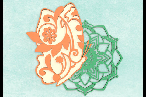 Butterfly and Mandala SVG cut files SVG Angel on Empire 