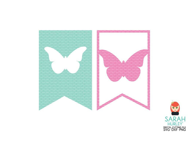 Butterfly Banners SVG Sarah Hurley 