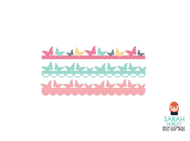 Butterfly Borders Set SVG Sarah Hurley 