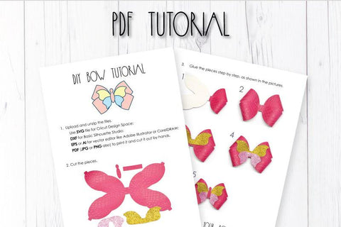 Butterfly bow template SVG ArtiCuties 