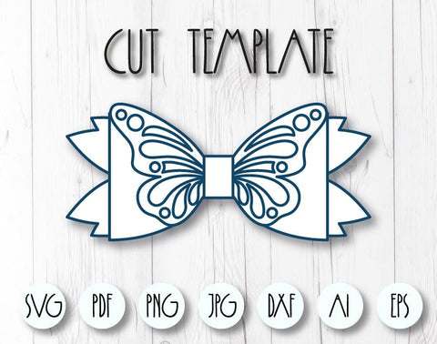 Butterfly bow template SVG ArtiCuties 