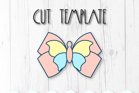 Butterfly bow template SVG ArtiCuties 