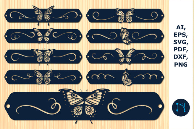 butterfly Bracelets/bookmark SVG bundle SVG MD JOYNAL ABDIN 