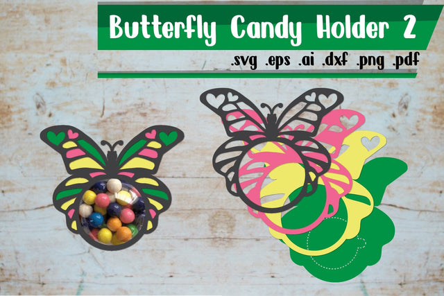 Butterfly Candy Holders 2 3D Paper zafrans studio 