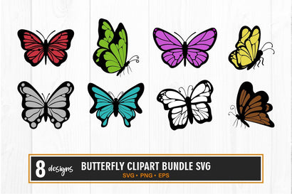 Butterfly clipart bundle svg SVG vectorbundles 