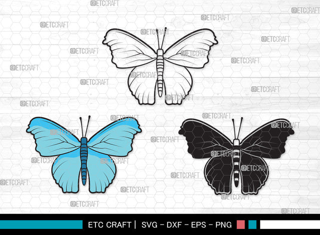 Butterfly Clipart SVG | Butterfly Stencil Svg | Butterflies Svg | Monarch Butterfly Svg | Butterfly Clipart SVG ETC Craft 