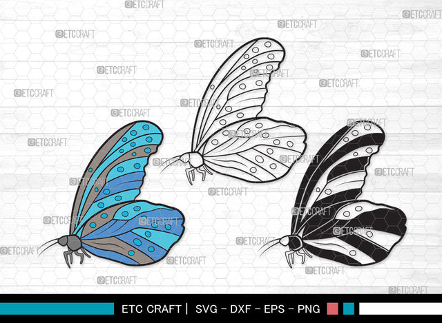 Butterfly Clipart SVG | Butterfly Stencil Svg | Butterflies Svg | Monarch Butterfly Svg | Butterfly Clipart SVG ETC Craft 