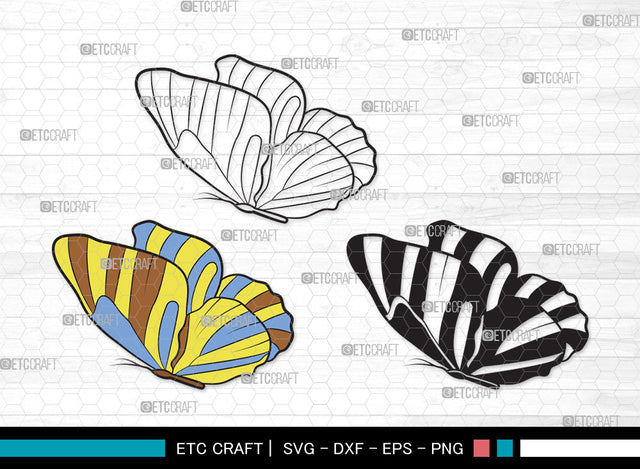 Butterfly Clipart SVG | Butterfly Stencil Svg | Butterflies Svg | Monarch Butterfly Svg | Butterfly Clipart SVG ETC Craft 