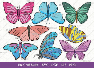 Butterfly Clipart SVG Cut File | Butterfly Stencil Svg | Butterflies Svg | Monarch Butterfly Svg | Butterfly Svg Bundle SVG ETC Craft 