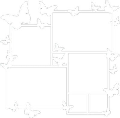Butterfly Collage Frame SVG Sarah Hurley 