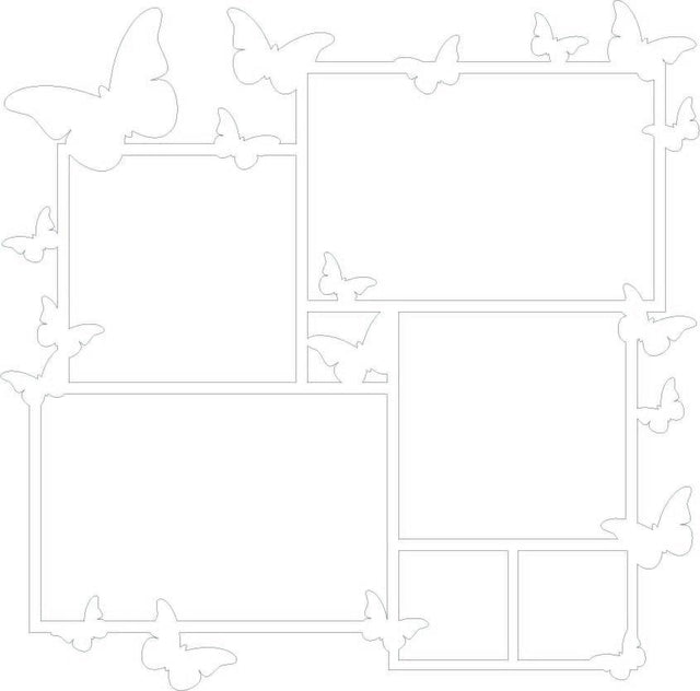 Butterfly Collage Frame SVG Sarah Hurley 