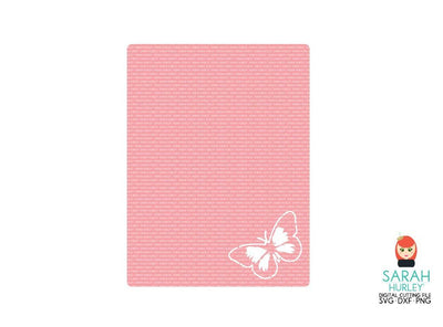 Butterfly Corner Journaling Card SVG Sarah Hurley 