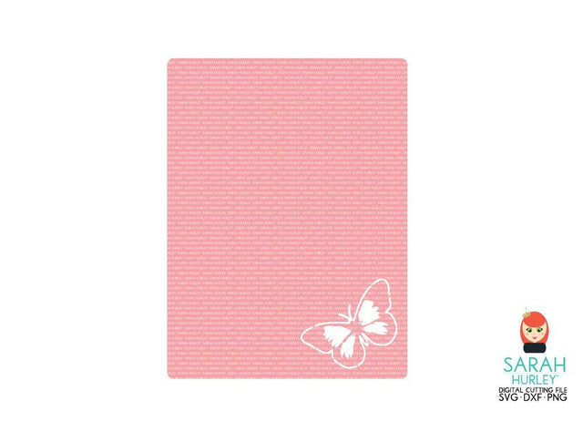 Butterfly Corner Journaling Card SVG Sarah Hurley 