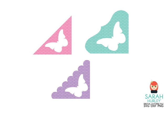 Butterfly Corners Set SVG Sarah Hurley 