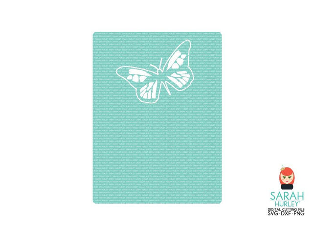 Butterfly Cut Out Journaling Card SVG Sarah Hurley 