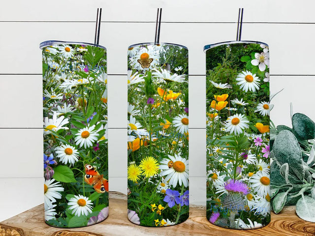 Butterfly design wrap 20 oz Skinny Tumbler Straight and Warped Design Digital Download PNG Sublimation iStyleDesign 