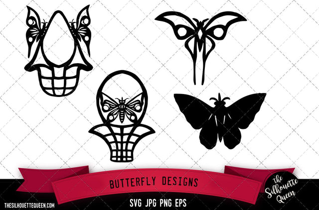 Butterfly Designs SVG -Vector Art Commercial & Personal Use- Cricut,Silhouette,Cameo,Vinyl Cut SVG Loveleen Kaur 