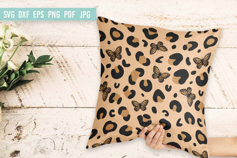 Butterfly Digital Paper | Leopard Print SVG Bundle SVG Irina Ostapenko 