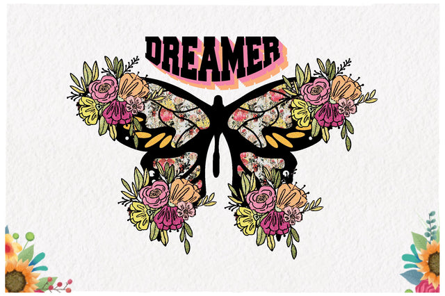 Butterfly Dreamer Retro Sublimation Sublimation Jagonath Roy 