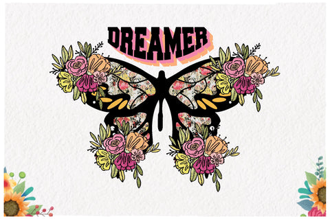 Butterfly Dreamer Retro Sublimation Sublimation Jagonath Roy 