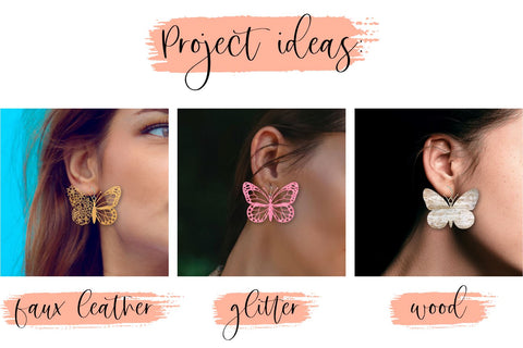 Butterfly earring, Earring svg, Geometric earrings, Faux leather earrings, Teardrop earrings svg, Earrings bundle, Jewelry svg, Cricut earrings, Earrings template, Jewelry svg. Png, Jpg, Dxf, Eps Svg, Cut File for Cricut and Silhouette. SVG KatineDesign 