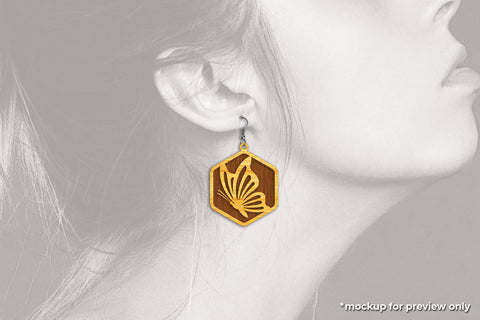 Butterfly Earrings - Cut Files SVG SVG Slim Studio 