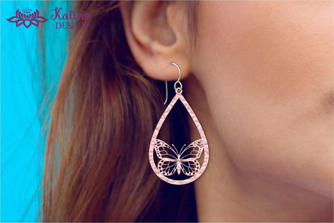 Butterfly earrings, Earring svg, Geometric earrings, Faux leather earrings, Teardrop earrings svg, Earrings bundle, Jewelry svg, Cricut earrings, Earrings template, Jewelry svg. Png, Jpg, Dxf, Eps Svg, Cut File for Cricut and Silhouette. SVG KatineDesign 