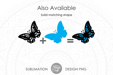 Butterfly Earrings SVG for laser cutting SVG Artisan Craft SVG 