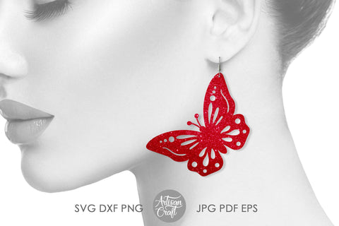 Butterfly Earrings SVG for laser cutting SVG Artisan Craft SVG 