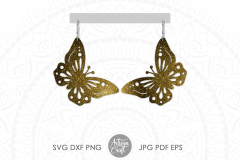 Butterfly Earrings SVG for laser cutting SVG Artisan Craft SVG 