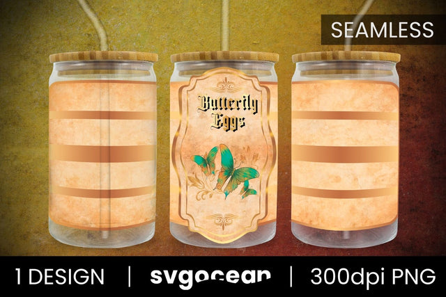 Butterfly Eggs Can Glass PNG Sublimation SvgOcean 