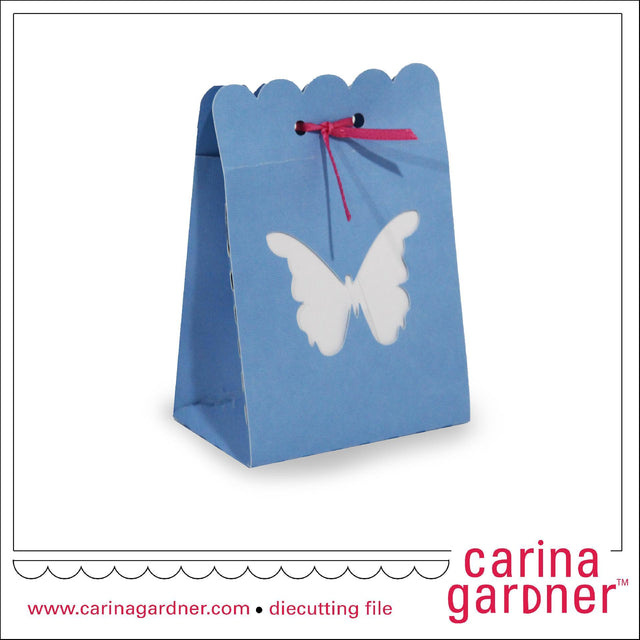 Butterfly Favor Bag SVG Carina Gardner